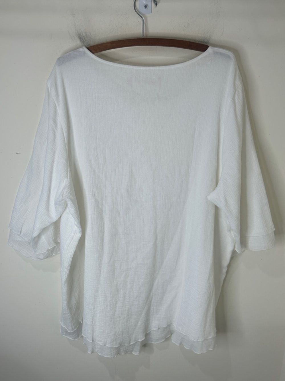SOFT SURROUNDINGS Siesta Key Tunic 100% Cotton White Size 2X - Picture 6 of 15